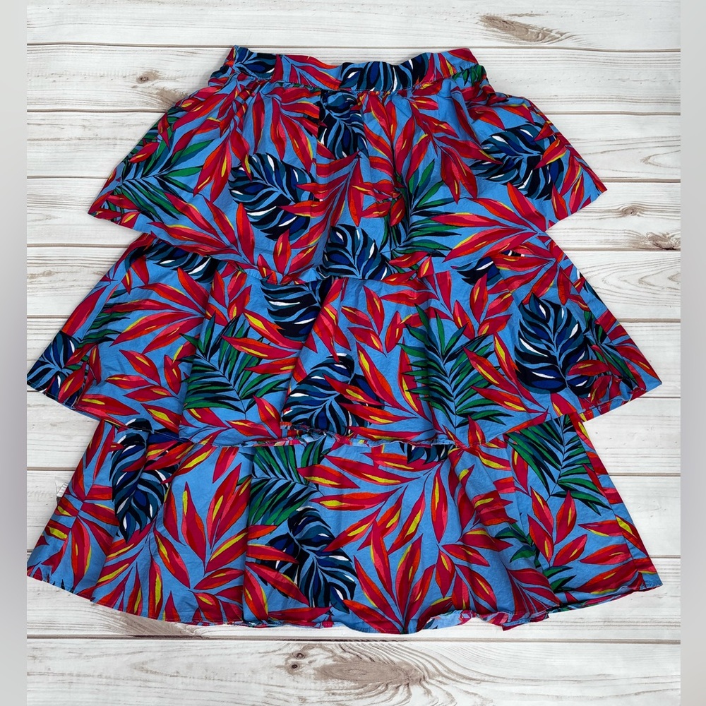 Tabitha Brown for Target tropical floral tiered skirt